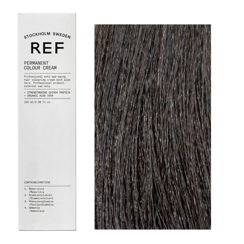 Ref Stockholm, Permanent Colour, Vegan, Permanent Hair Dye, 4.1 Ash Brown, 100 ml - view 2