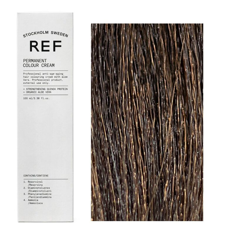 Ref Stockholm, Permanent Colour, Vegan, Permanent Hair Dye, 6.31 Dark Golden Ash Blonde, 100 ml - view 2