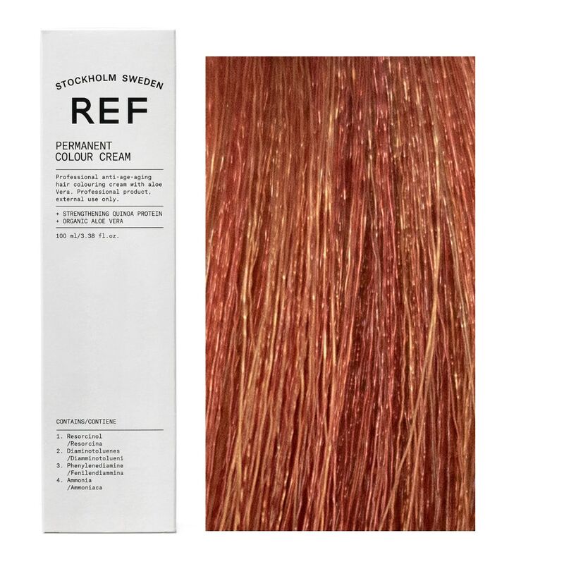 Ref Stockholm, Permanent Colour, Vegan, Permanent Hair Dye, 7.44 Intense Copper Blonde, 100 ml - view 2