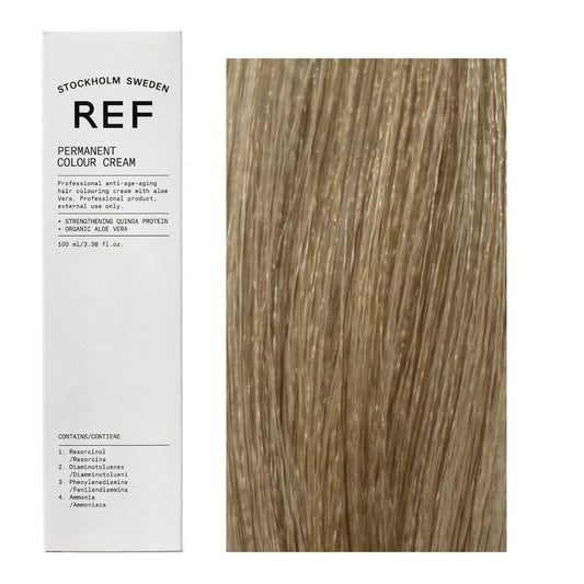Ref Stockholm, Permanent Colour, Vegan, Permanent Hair Dye, 8.0 Light Blonde, 100 ml