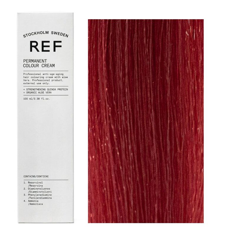 Ref Stockholm, Permanent Colour, Vegan, Permanent Hair Dye, 8.66 Intense Red Light Blonde, 100 ml