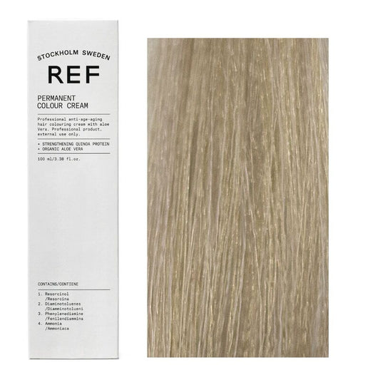 Ref Stockholm, Permanent Colour, Vegan, Permanent Hair Dye, 9.1 Very Light Ash Blonde, 100 ml
