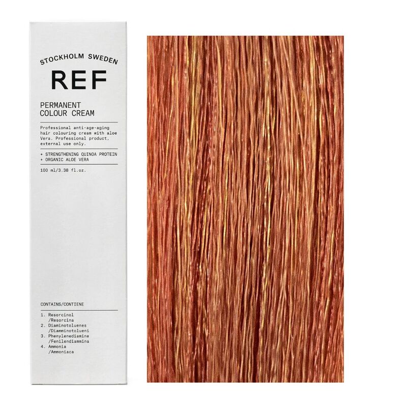 Ref Stockholm, Permanent Colour, Vegan, Permanent Hair Dye, 9.43 Golden Copper Very Light Blonde, 100 ml