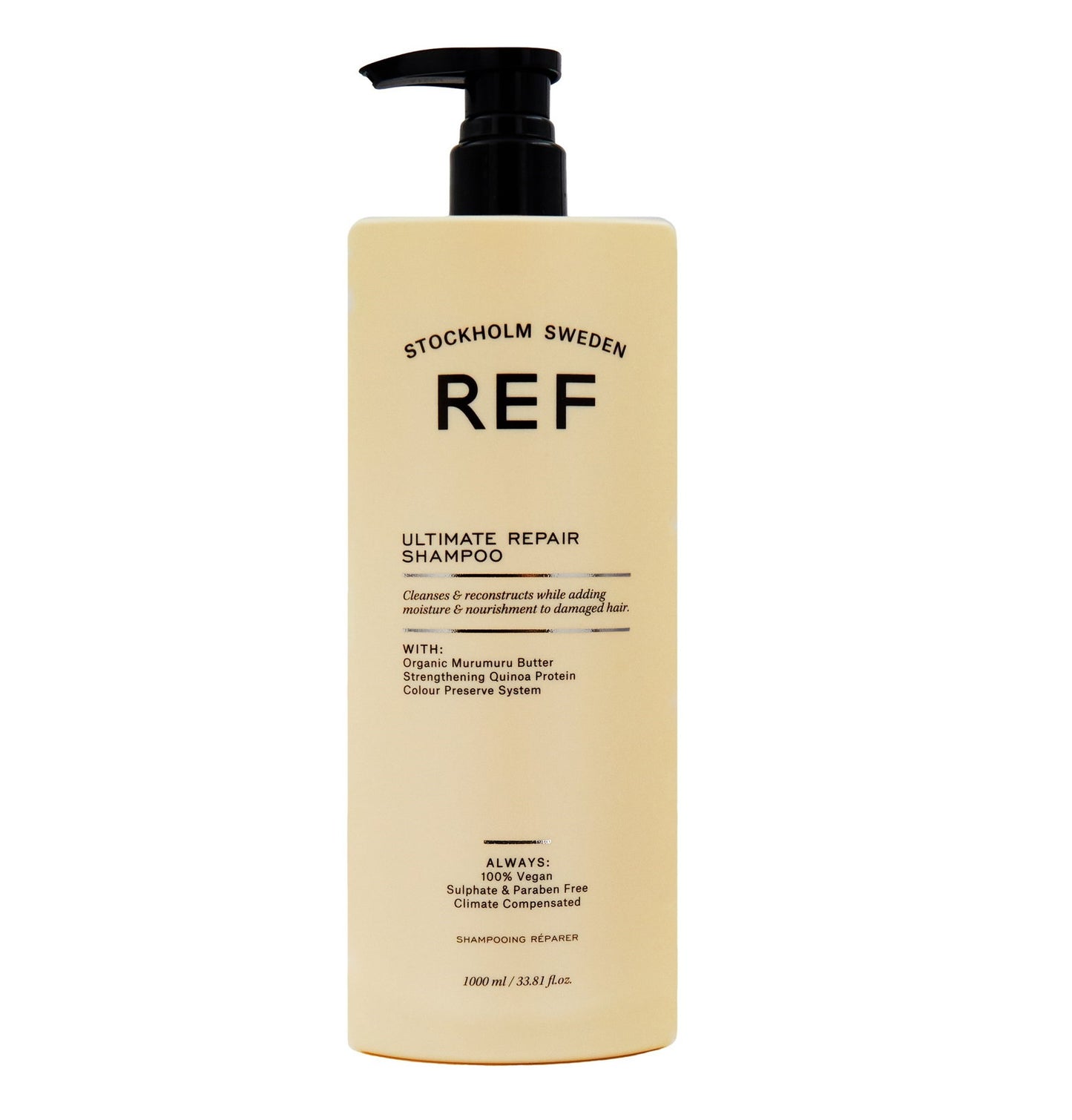 Ref Stockholm, Ultimate Repair, Sulfates-Free, Hair Shampoo, Repairing & Strengthening, 1000 ml
