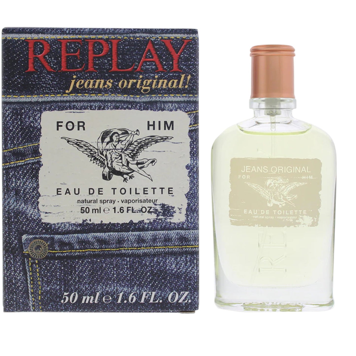 Replay, Jeans Original, Eau De Toilette, For Men, 50 ml