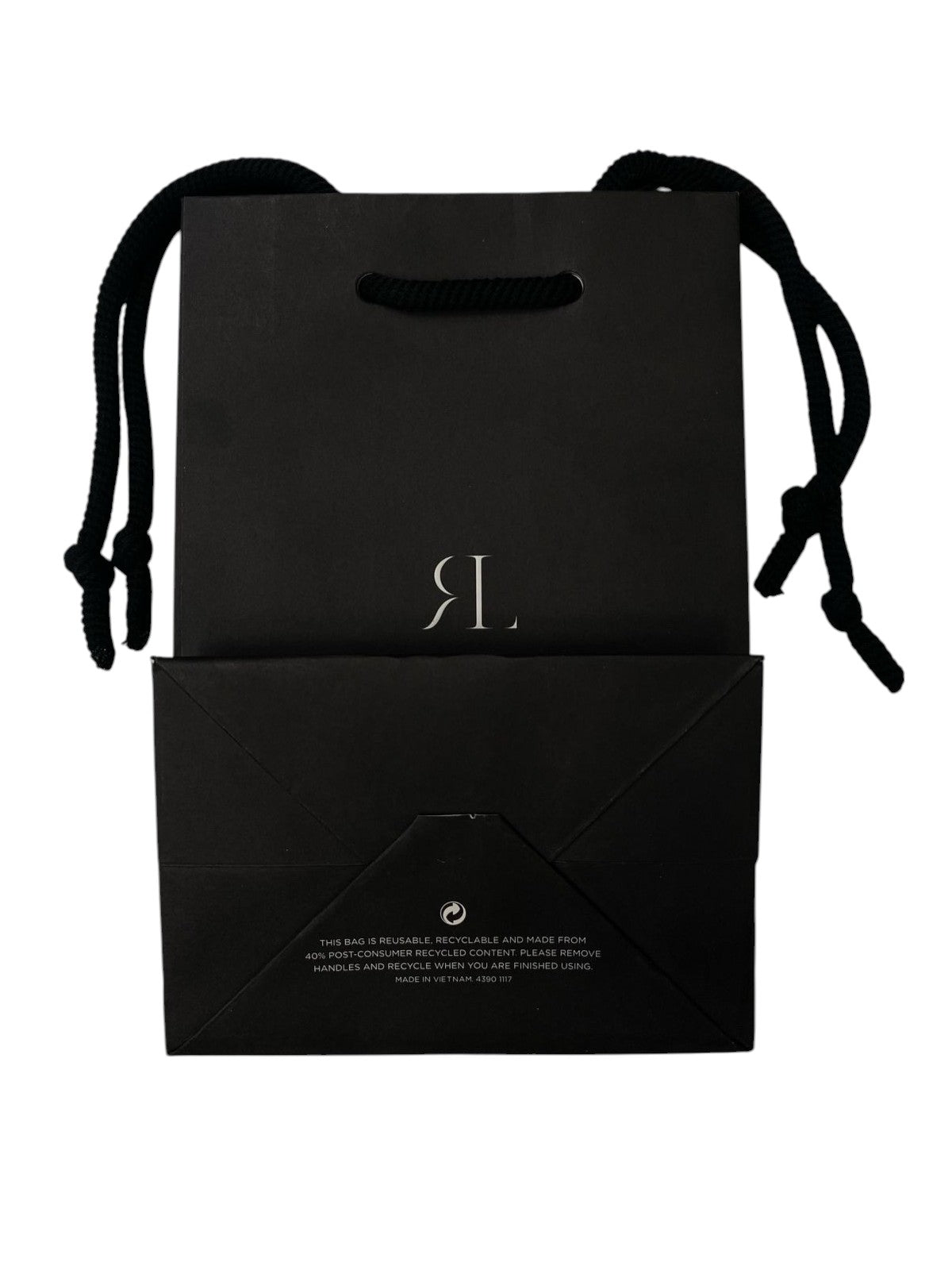 RevitaLash, RevitaLash, Shopping, Cardboard Shopping Bag, Paper, Black, Small