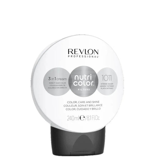 Revlon, Nutri Color Filters, Semi-Permanent Hair Dye, 1011 Intense Silver, 240 ml