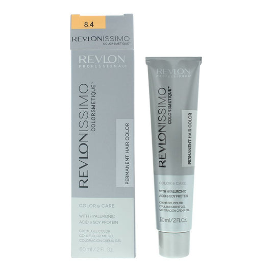 Revlon, Revlonissimo Colorsmetique, Permanent Hair Dye, 8.4 Light Copper Blonde, 60 ml