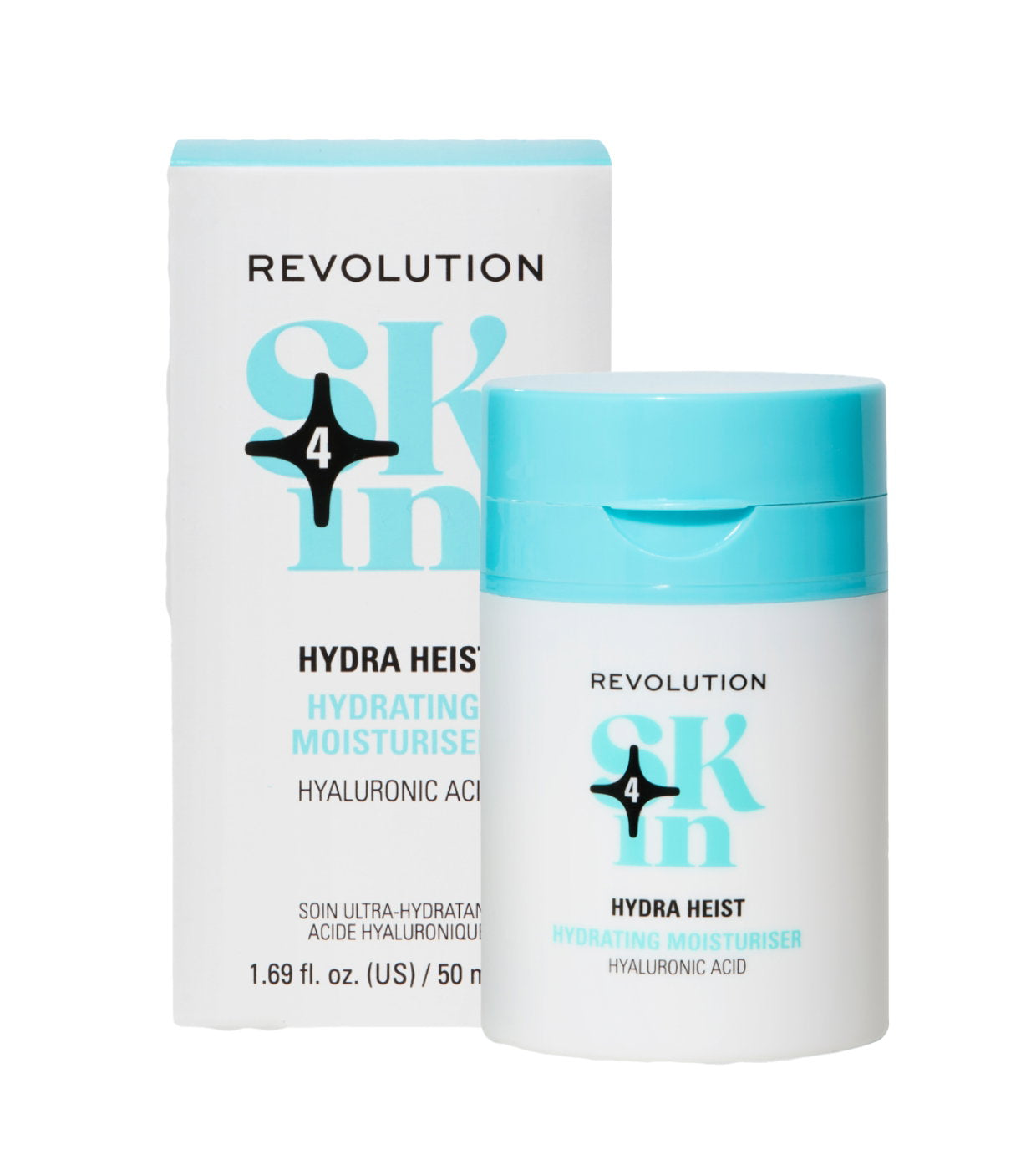 Revolution Skincare, Hydra Heist, Hyaluronic Acid, Hydrating, Water Cream, For Face, 50 ml