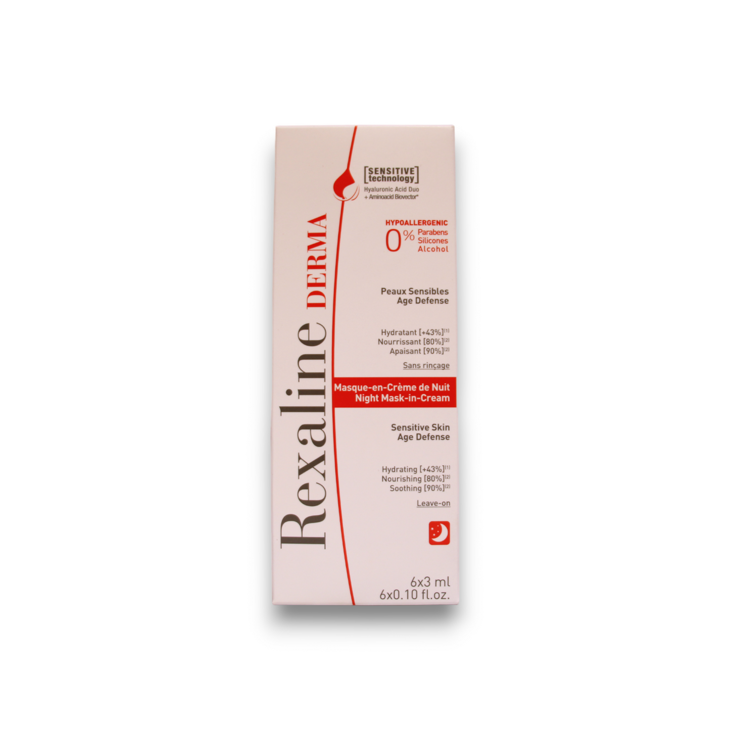 Set, Rexaline, Derma, Nourishing, Night Sleeping Mask, 6 pcs, 3 ml