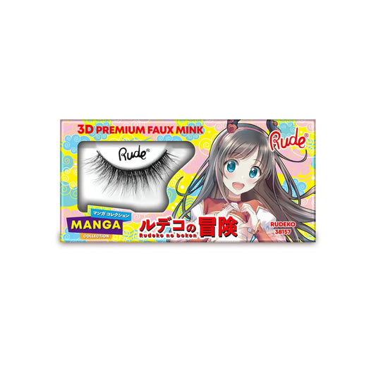 Rude Cosmetics, Chibi Manga Faux Mink - Rudeko, False Eyelashes