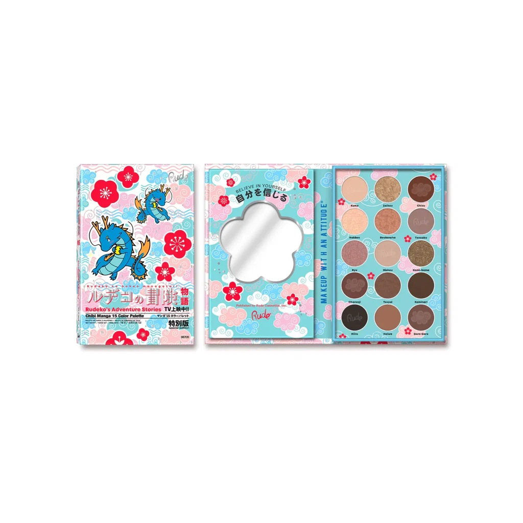Rude Cosmetics, Rudeko's Adventure Stories, Eyeshadow Palette, 15 Shades