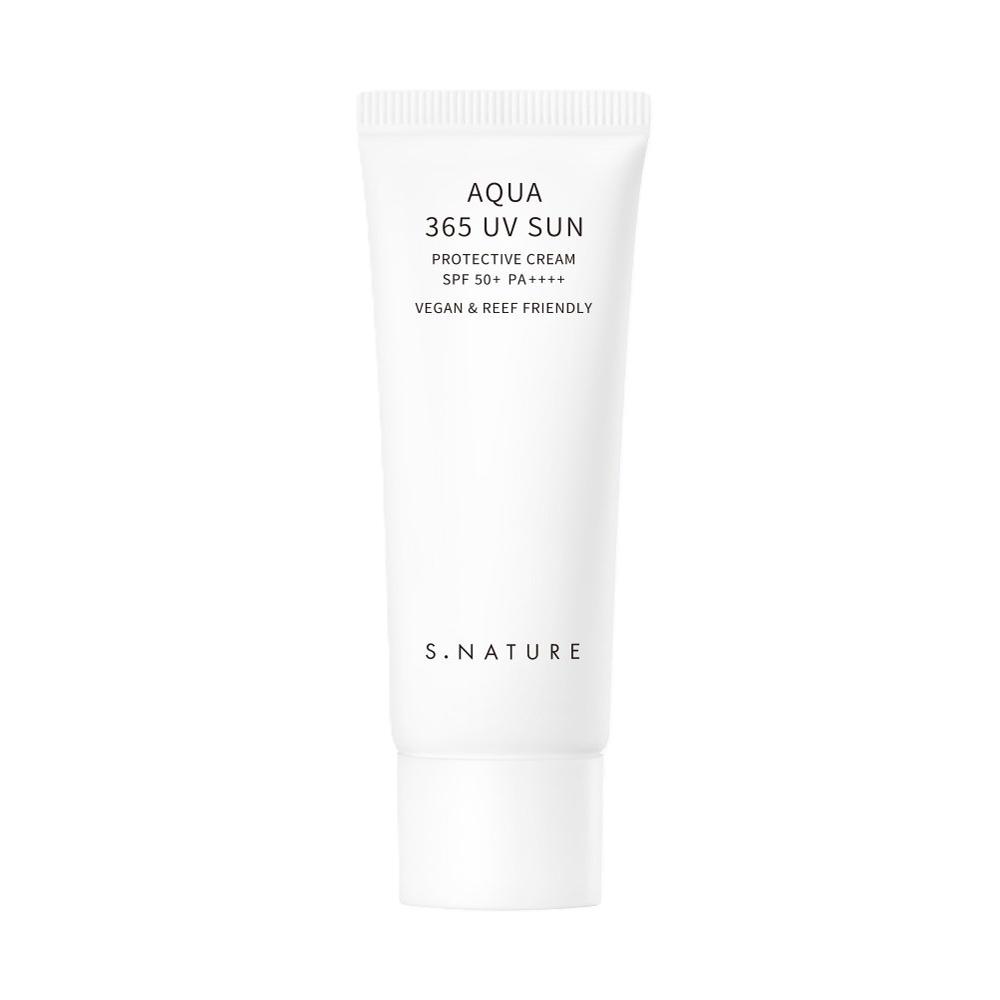 S.Nature, Aqua 365 UV Sun, Hydrating & Protecting, Sunscreen Cream, For Face, SPF 50, 40 ml