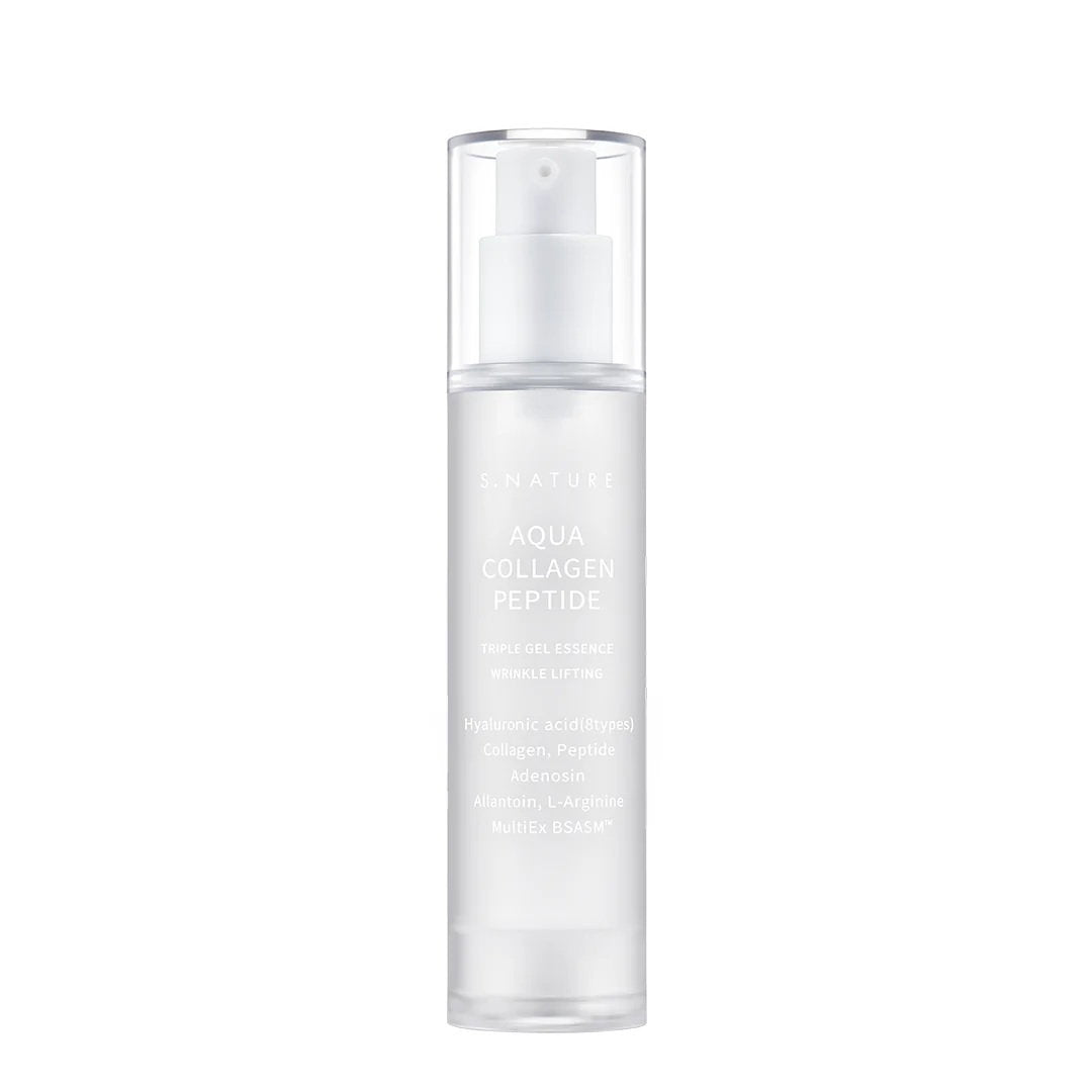 S.Nature, Aqua Collagen Peptide Triple Gel, Hydrating, Daily, Essence Lotion, For Face, 50 ml