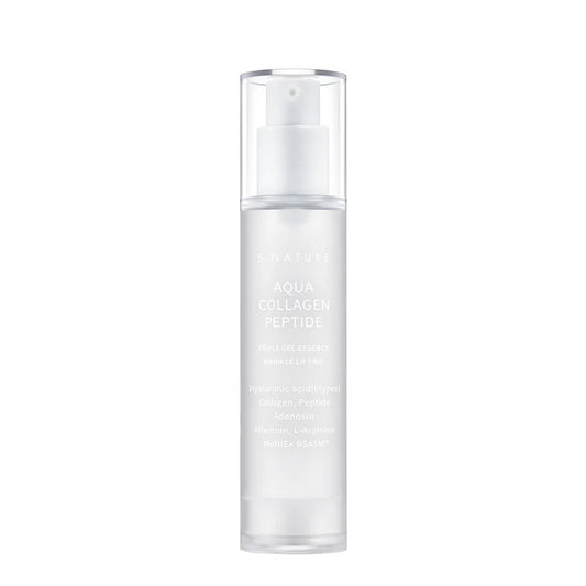 S.Nature, Aqua Collagen Peptide Triple Gel, Hydrating, Daily, Essence Lotion, For Face, 50 ml