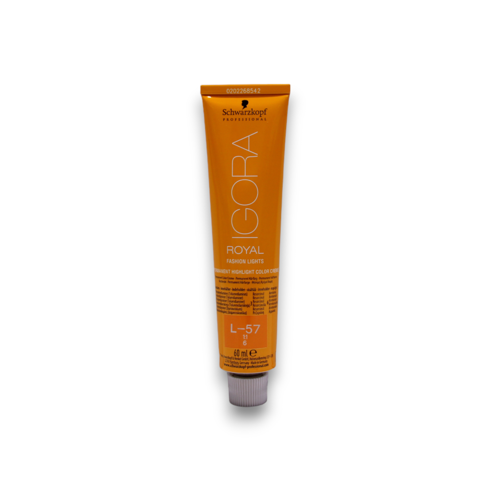 Schwarzkopf Professional, Igora Royal, Permanent Hair Dye, L-57 Golden Copper, 60 ml - view 2