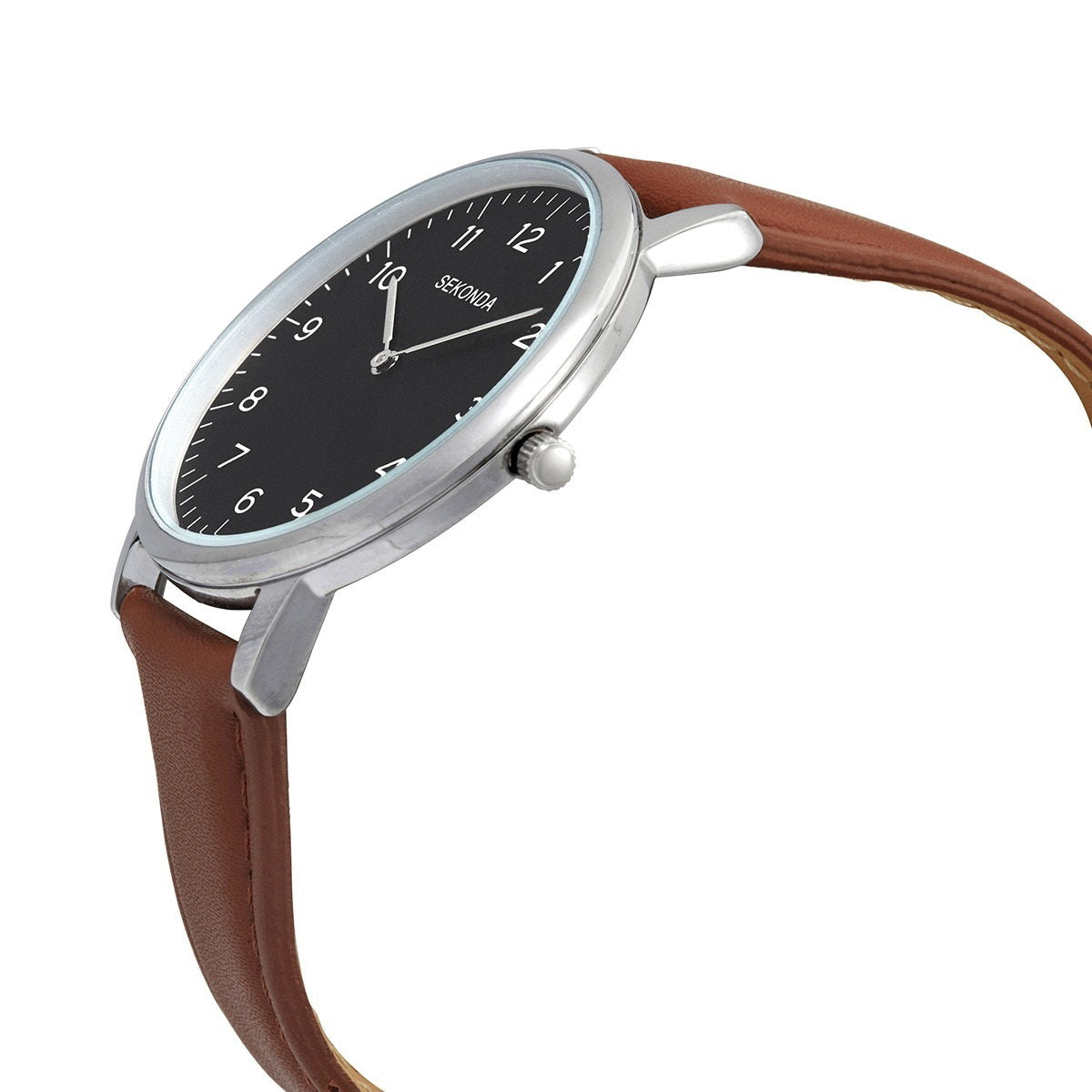Sekonda, Sekonda, Quartz Leather Strap Watch, 1348.84, For Men - view 2