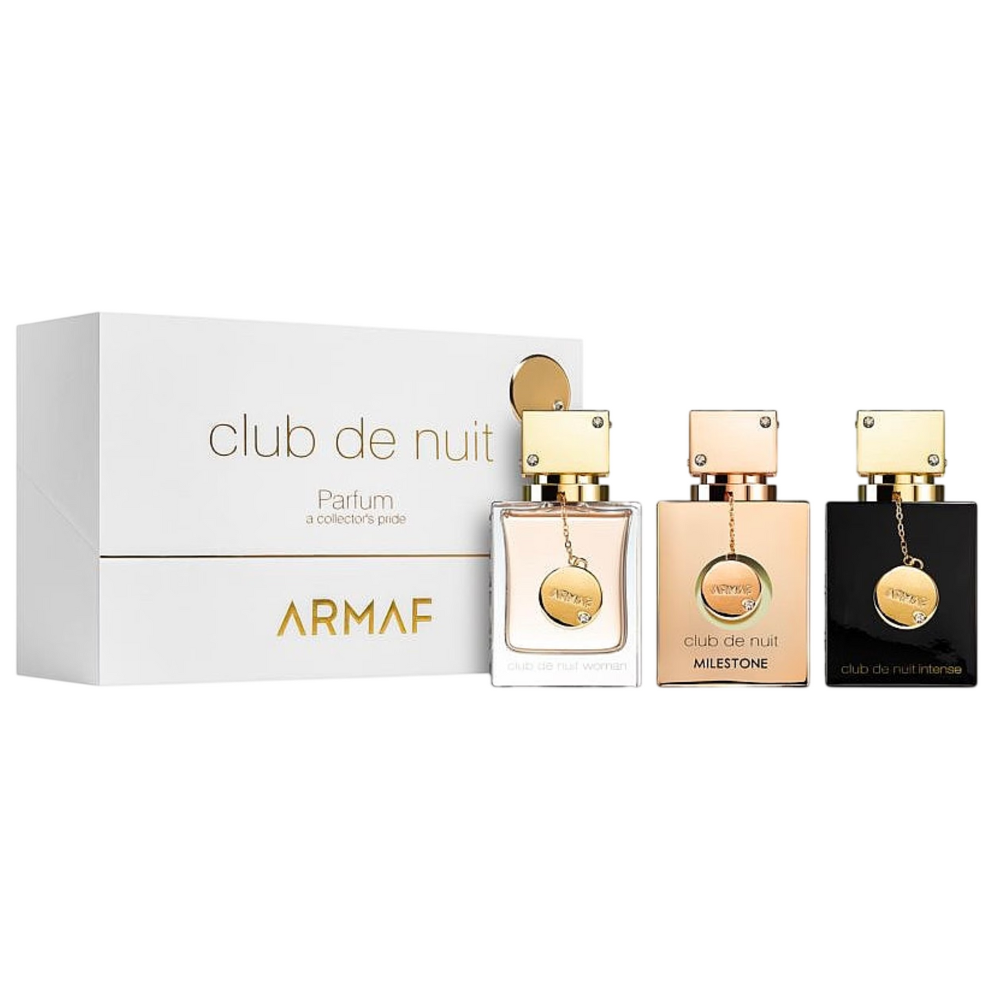 Set Armaf: Club De Nuit, Eau De Parfum, For Women, 30 ml + Club de Nuit Intense, Eau De Parfum, For Women, 30 ml + Club De Nuit Milestone, Eau De Parfum, For Women, 30 ml