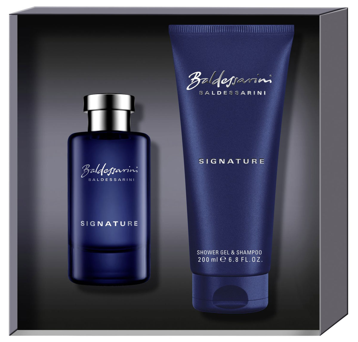 Set Baldessarini: Signature, Eau De Toilette, For Men, 50 ml + Signature, Cleansing & Refreshing, Shower Gel, For All Skin Types, 200 ml