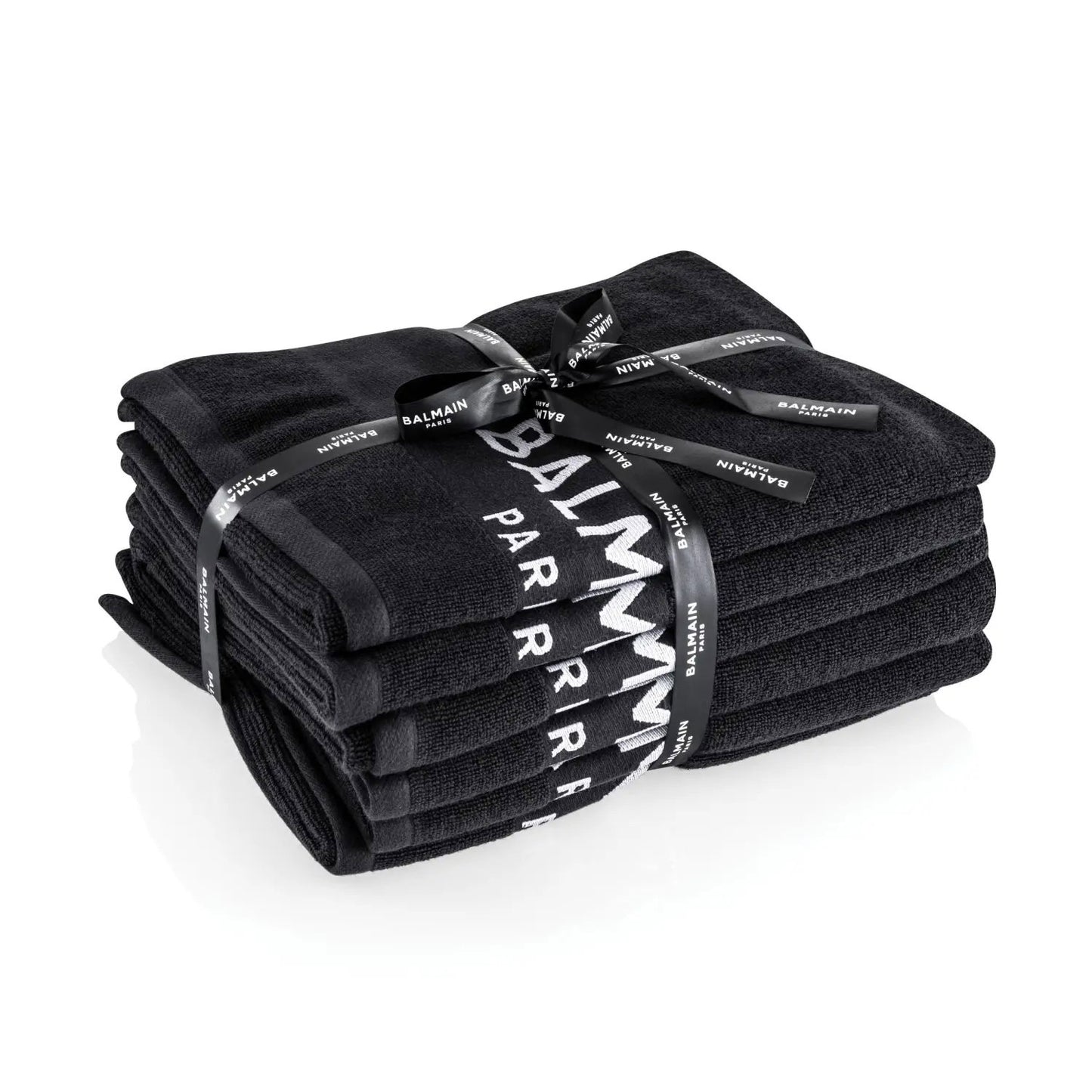 Set, Balmain, Black Bleach Proof Salon, Salon Textile Towel, 6 pcs