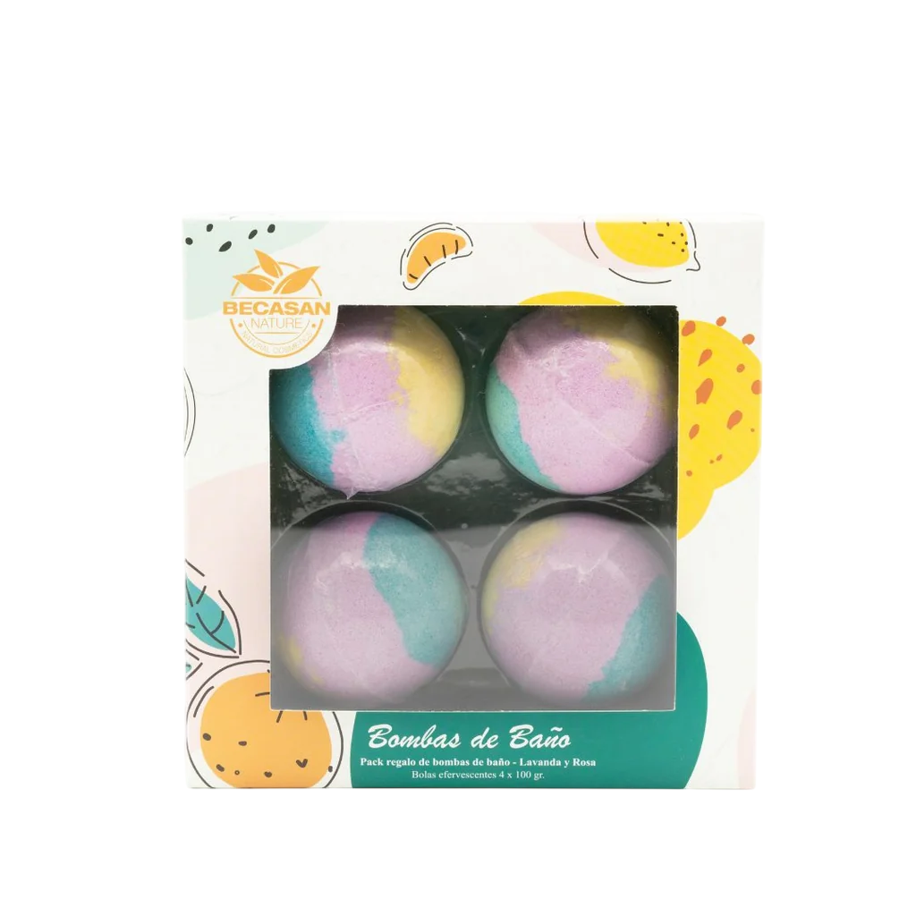 Set, Becasan Nature, Becasan Nature, Bath Bomb, 4 pcs, 100 g