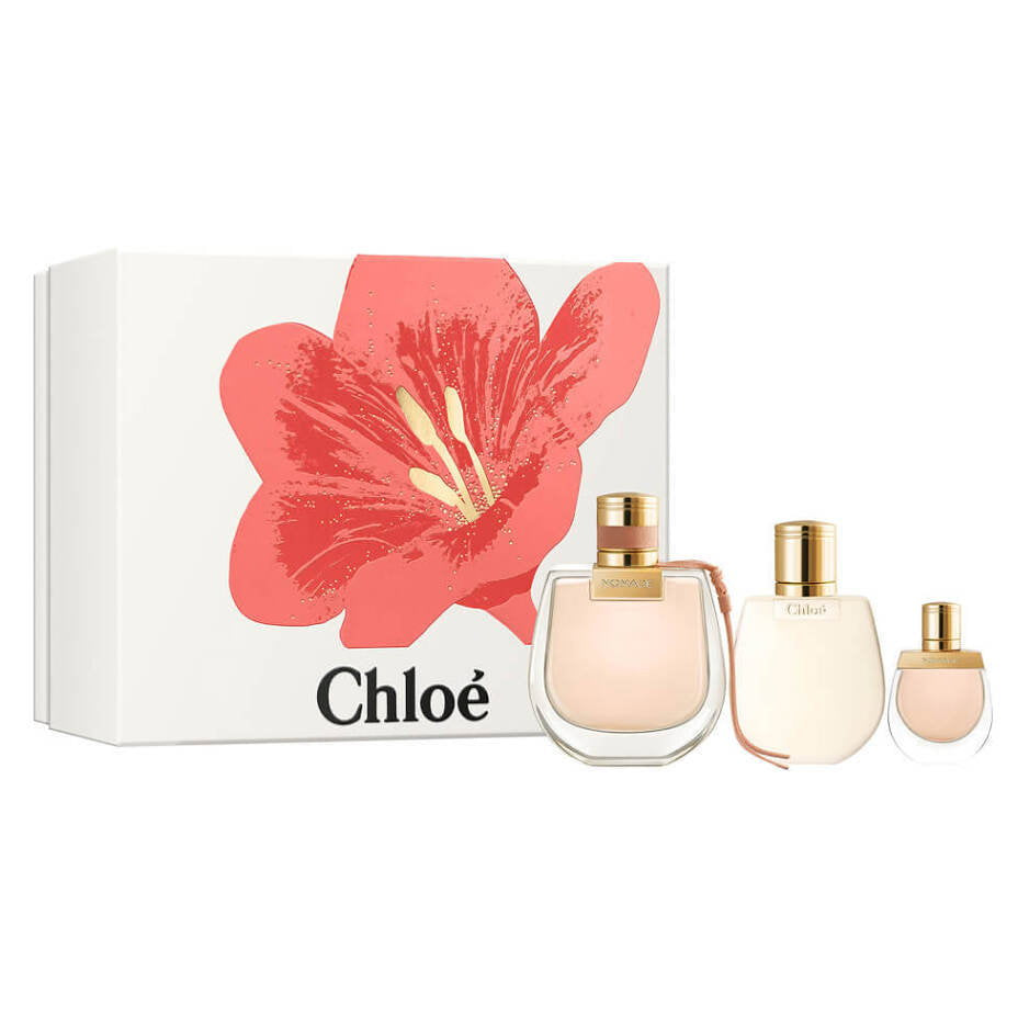 Set Chloe: Nomade, Eau De Parfum, For Women, 75 ml + Nomade, Eau De Parfum, For Women, 5 ml *Miniature + Nomade, Body Lotion, All Over The Body, 100 ml