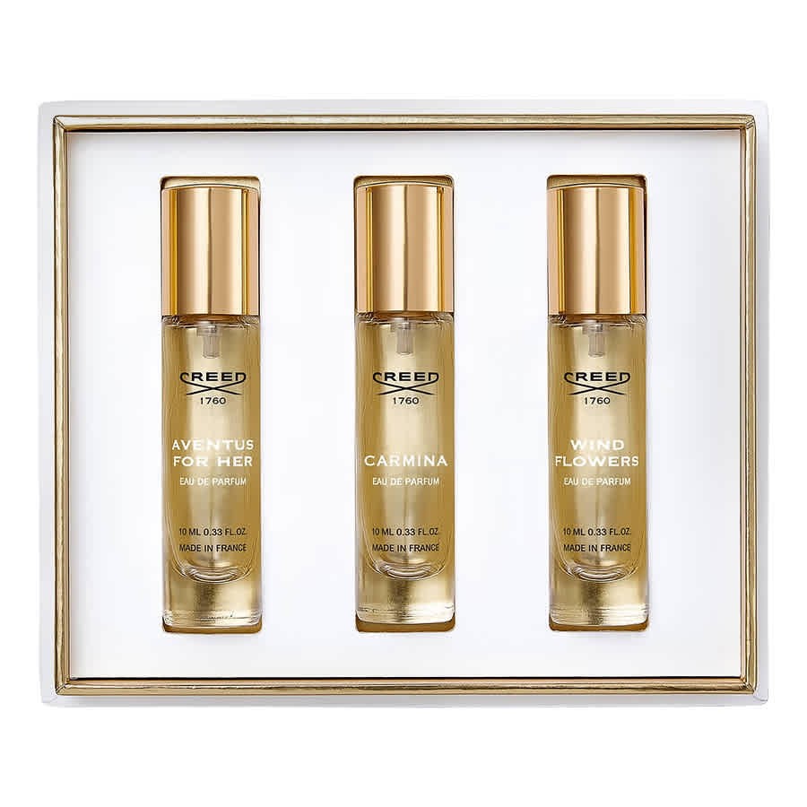 Set Creed: Aventus, Eau De Parfum, For Women, 10 ml + Wind Flowers, Eau De Parfum, For Women, 10 ml + Carmina, Eau De Parfum, For Women, 10 ml
