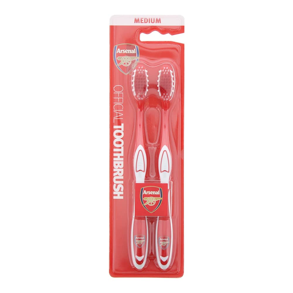 Set Duo, Epl, Arsenal, Toothbrush, Red, 2 pcs