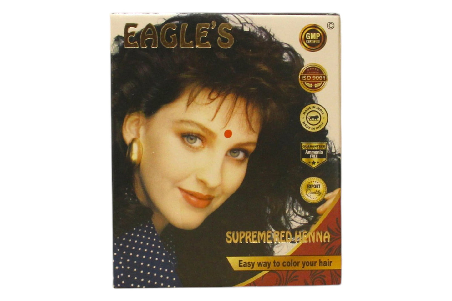 Set, Eagles, Henna Hair Color, Permanent Hair Dye,  Bright Red, 6 pcs, 10 g