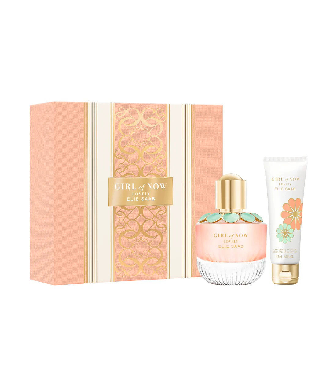 Set Elie Saab: Girl Of Now Lovely, Eau De Parfum, For Women, 50 ml + Girl Of Now Lovely, Hydrates, Body Lotion, Body, 75 ml