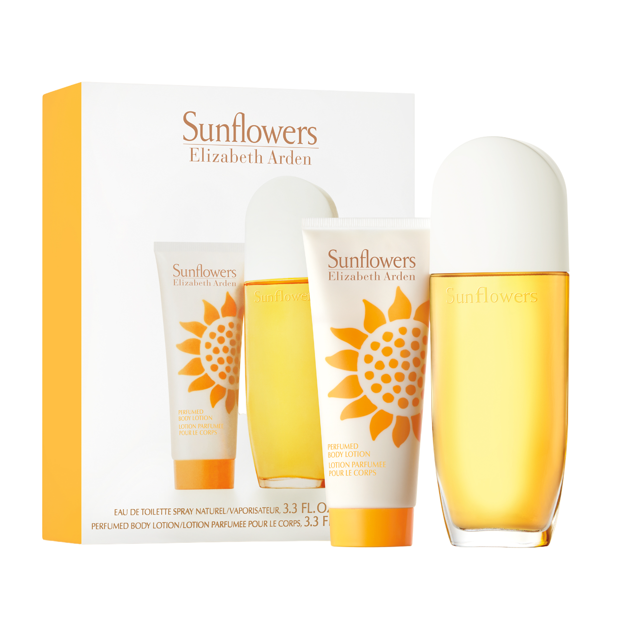 Sunflowers Set Elizabeth Arden: Sunflowers, Perfumed, Day & Night, Body Lotion, 100 ml + Sunflowers, Eau De