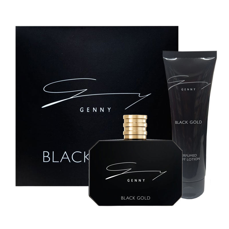 Set Genny: Black Gold, Hydrating, Daily, Body Lotion, 100 ml + Black Gold, Eau De Toilette, For Women, 100 ml