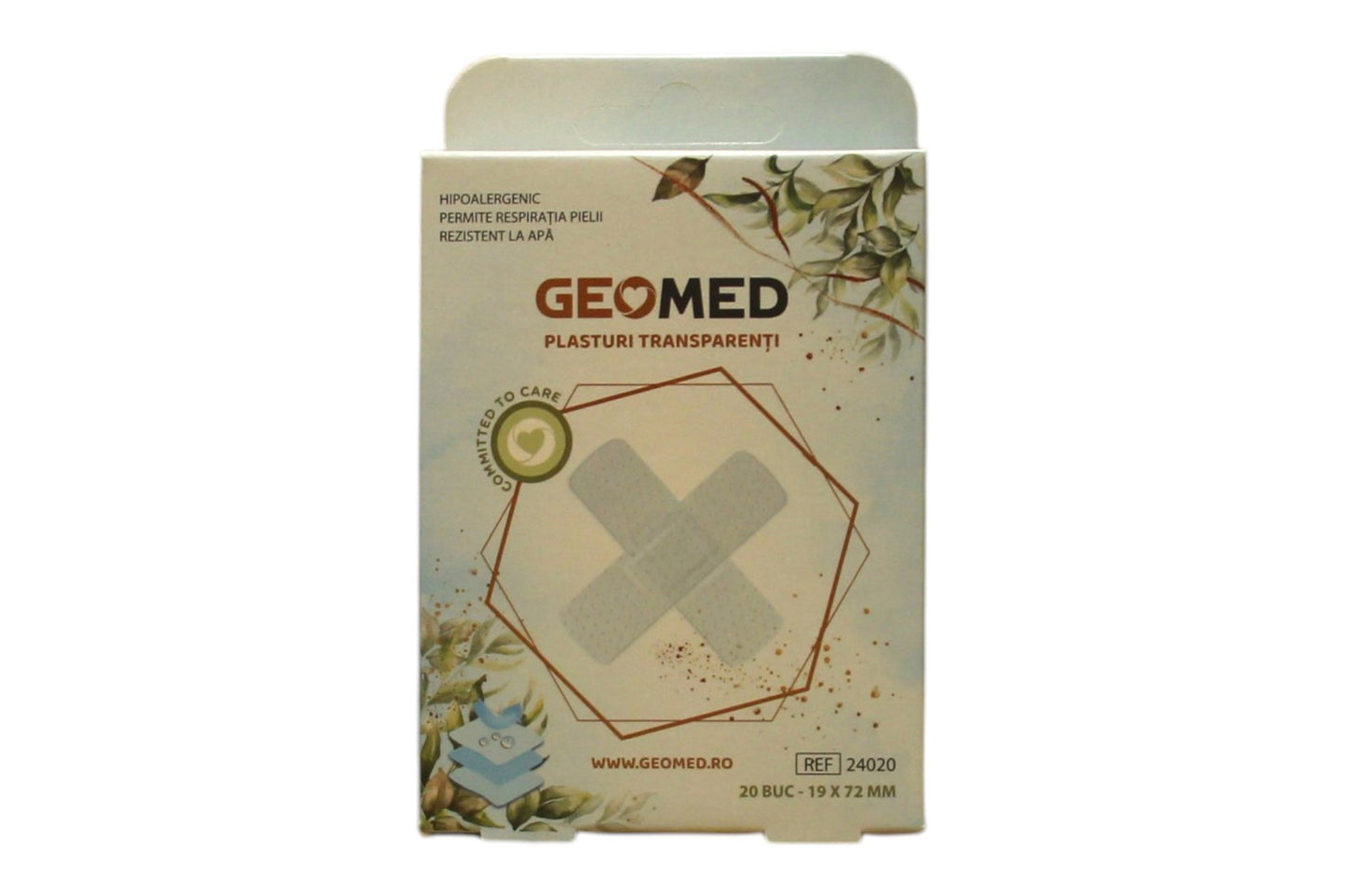 Set, Geomed, Geomed, Protective, Wound Dressings, 19 x 72 mm, 20 pcs