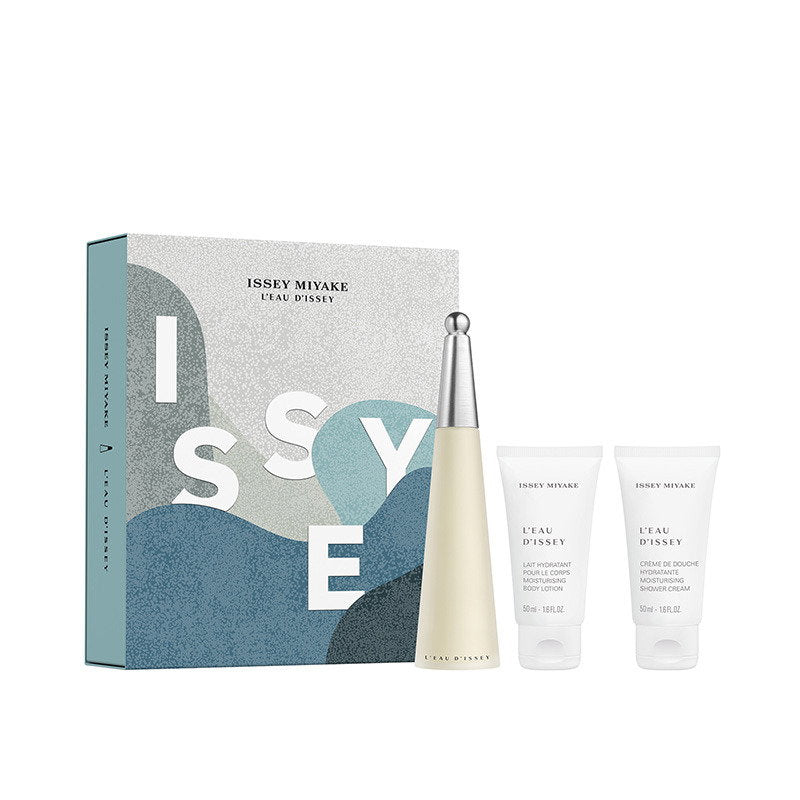 Set Issey Miyake: L'Eau d'Issey, Eau De Parfum, For Women, 100 ml + L'Eau d'Issey, Moisturizing, Body Lotion, 50 ml + L'Eau d'Issey, Moisturizing, Shower Gel, For All Skin Types, 50 ml