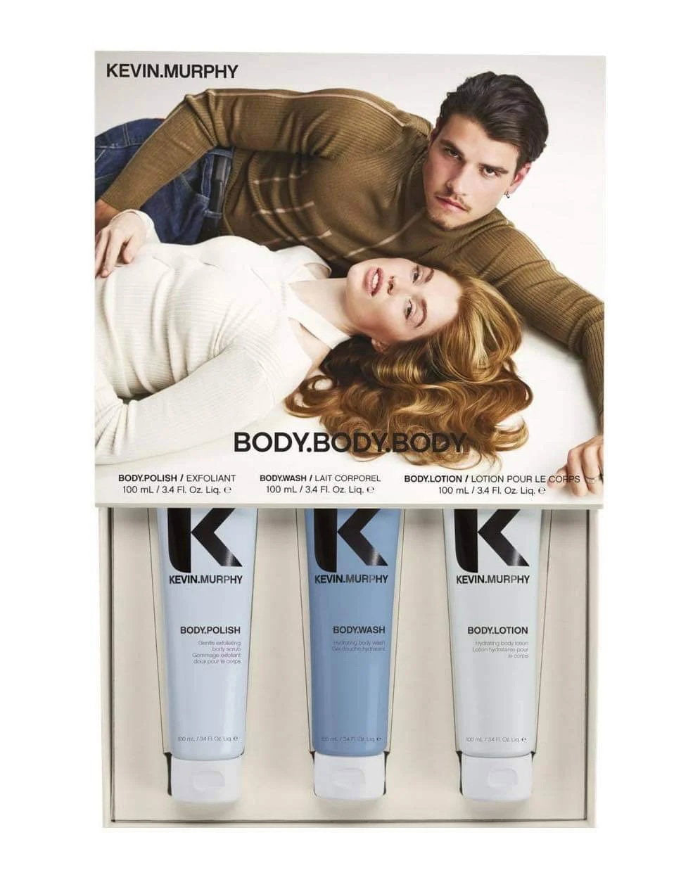 Set Kevin Murphy: Body, Body Scrub, 100 ml + Body, Hydrating, Body Wash, 100 ml + Body, Hydrating, Body Lotion, 100 ml