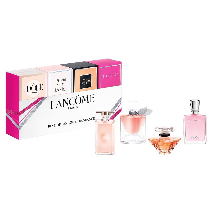 Set Lancome: Idole, Eau De Parfum, For Women, 5 ml *Miniature + La Vie Est Belle, Eau De Parfum, For Women, 4 ml *Miniature + Tresor, Eau De Parfum, For Women, 7.5 ml *Miniature + Miracle, Eau De Parfum, For Women, 5 ml *Miniature