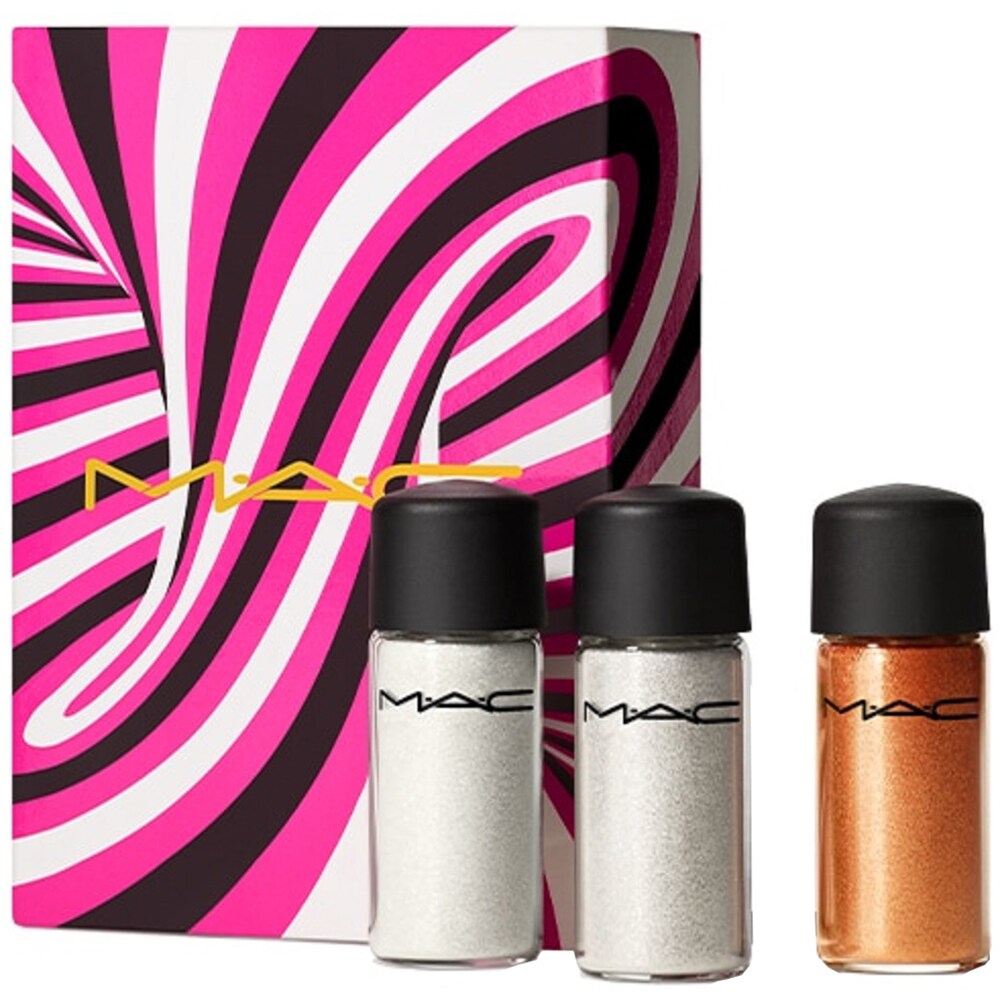 Sprinkle Of Magic Set MAC: Mini, Loose Glitter Eyeshadow, Gold, 2.5 g + Mini, Loose Glitter Eyeshadow, Red