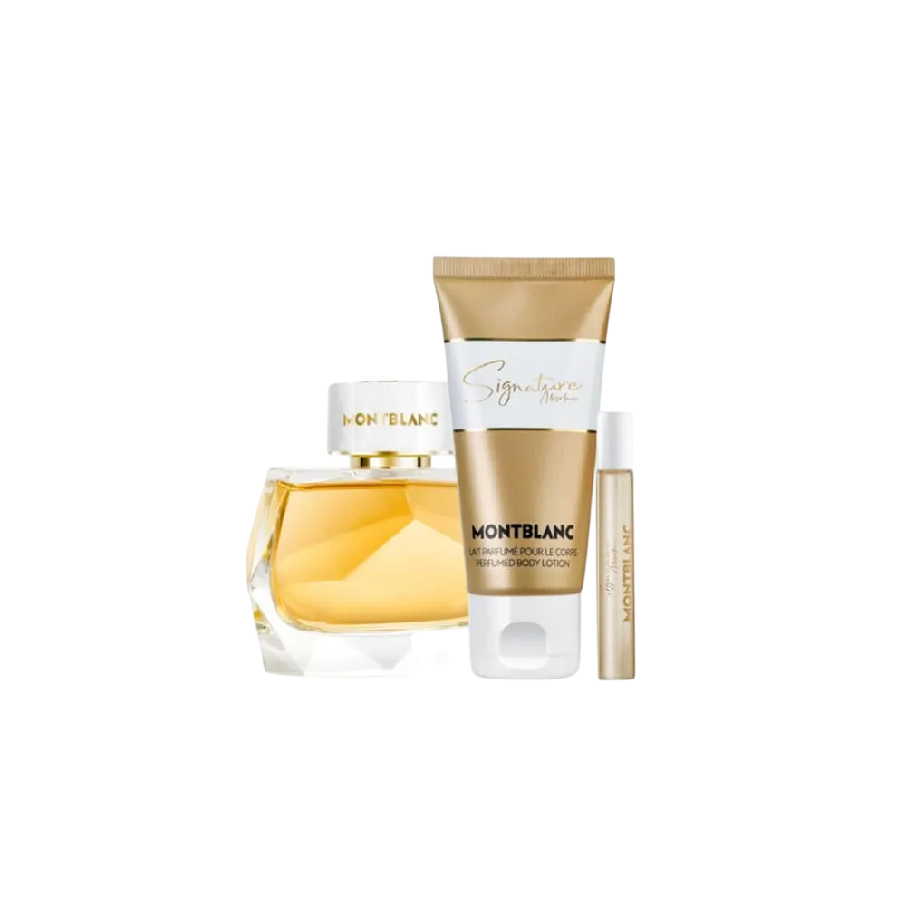 Set Montblanc: Signature Absolue, Eau De Parfum, For Women, 90 ml + Signature Absolue, Eau De Parfum, For Women, 7.5 ml *Miniature + Signature Absolue, Body Lotion, All Over The Body, 100 ml