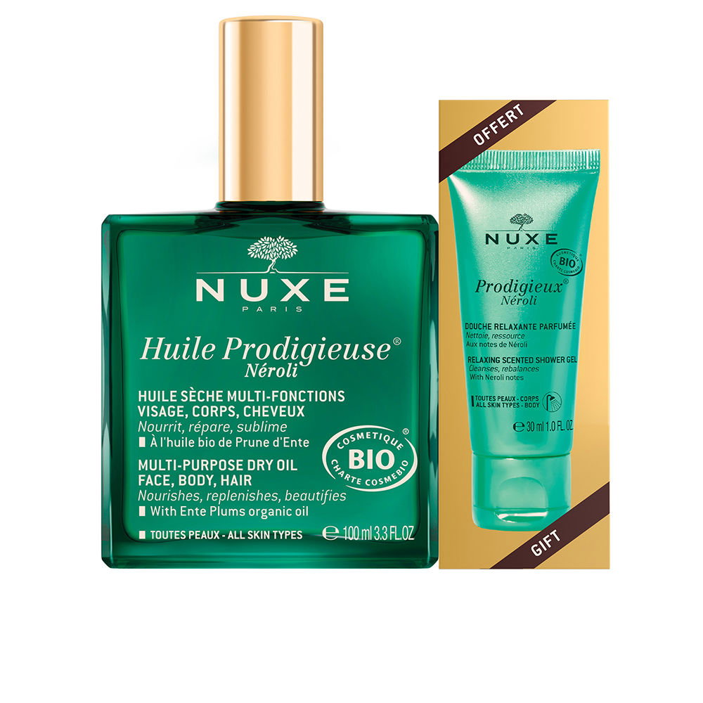 Set Nuxe: Huile Prodigieuse Multi-Purpose Neroli, Body Oil, For Face, Body & Hair, 100 ml + Prodigieux Neroli