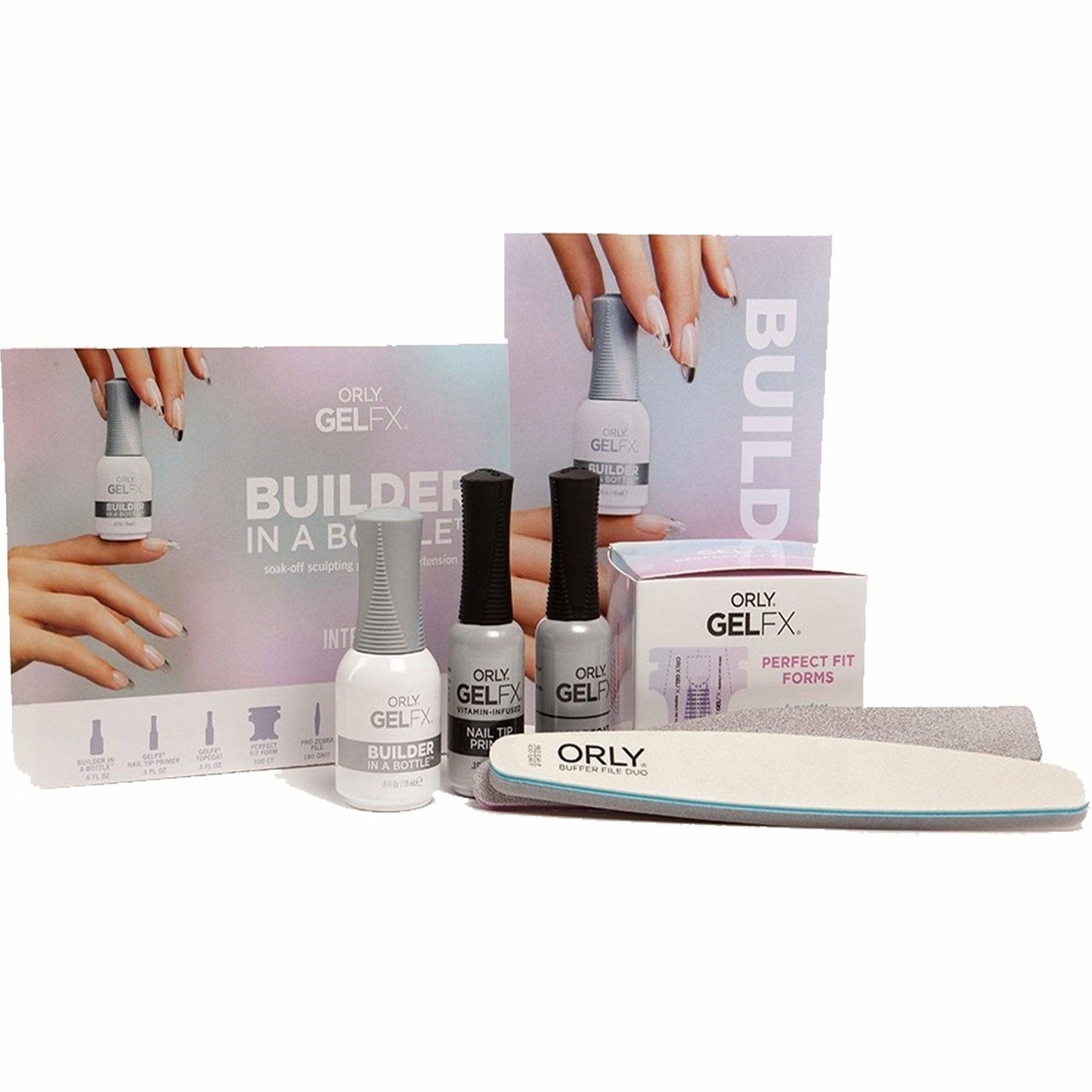 Set, Orly, Gelfx Builder In A Bottle Kit, Semi-Permanent Nail Polish, 8 pcs g