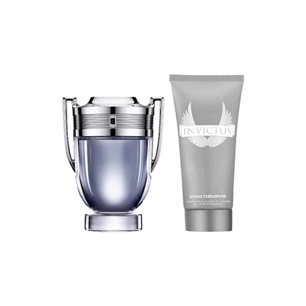 Set Paco Rabanne: Invictus, Eau De Toilette, For Men, 100 ml + Invictus All Over, Shower Gel & Shampoo 2-In-1