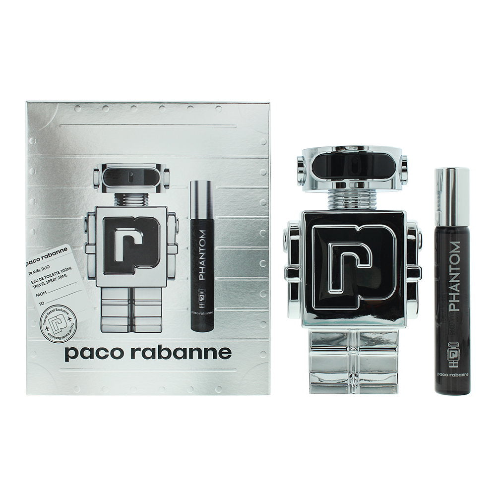 Set Paco Rabanne: Phantom, Eau De Toilette, For Men, 100 ml + Phantom, Eau De Toilette, For Men, 20 ml