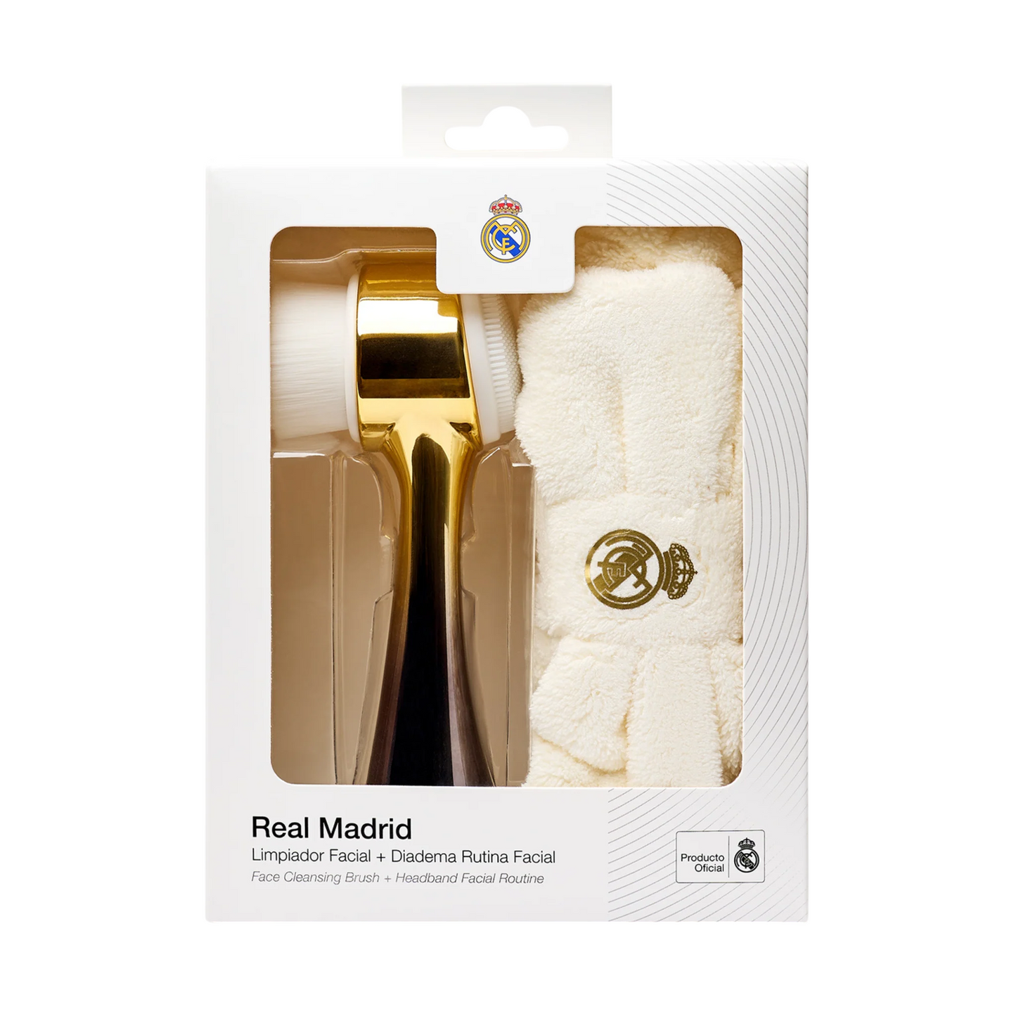 Set Real Madrid: Real Madrid, Facial Cleansing Brush + Real Madrid, Hair Band, White