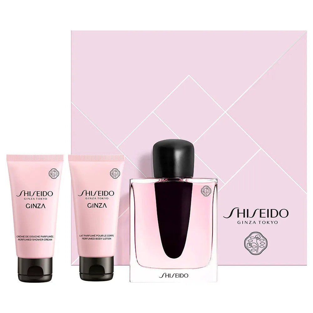Set Shiseido: Ginza, Eau De Parfum, For Women, 50 ml + Ginza, Moisturizing, Body Lotion, 50 ml + Ginza