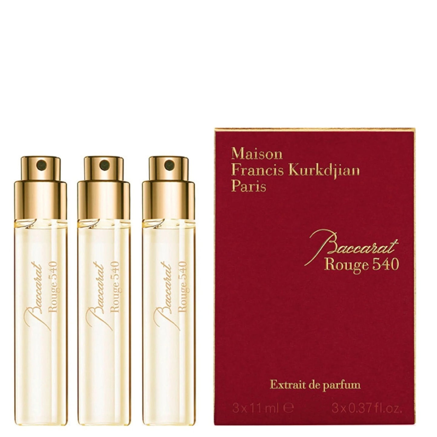 Set Trio, Maison Francis Kurkdjian, Baccarat Rouge 540, Eau De Parfum, Unisex, Refill, 3 pcs, 33 ml *Miniature