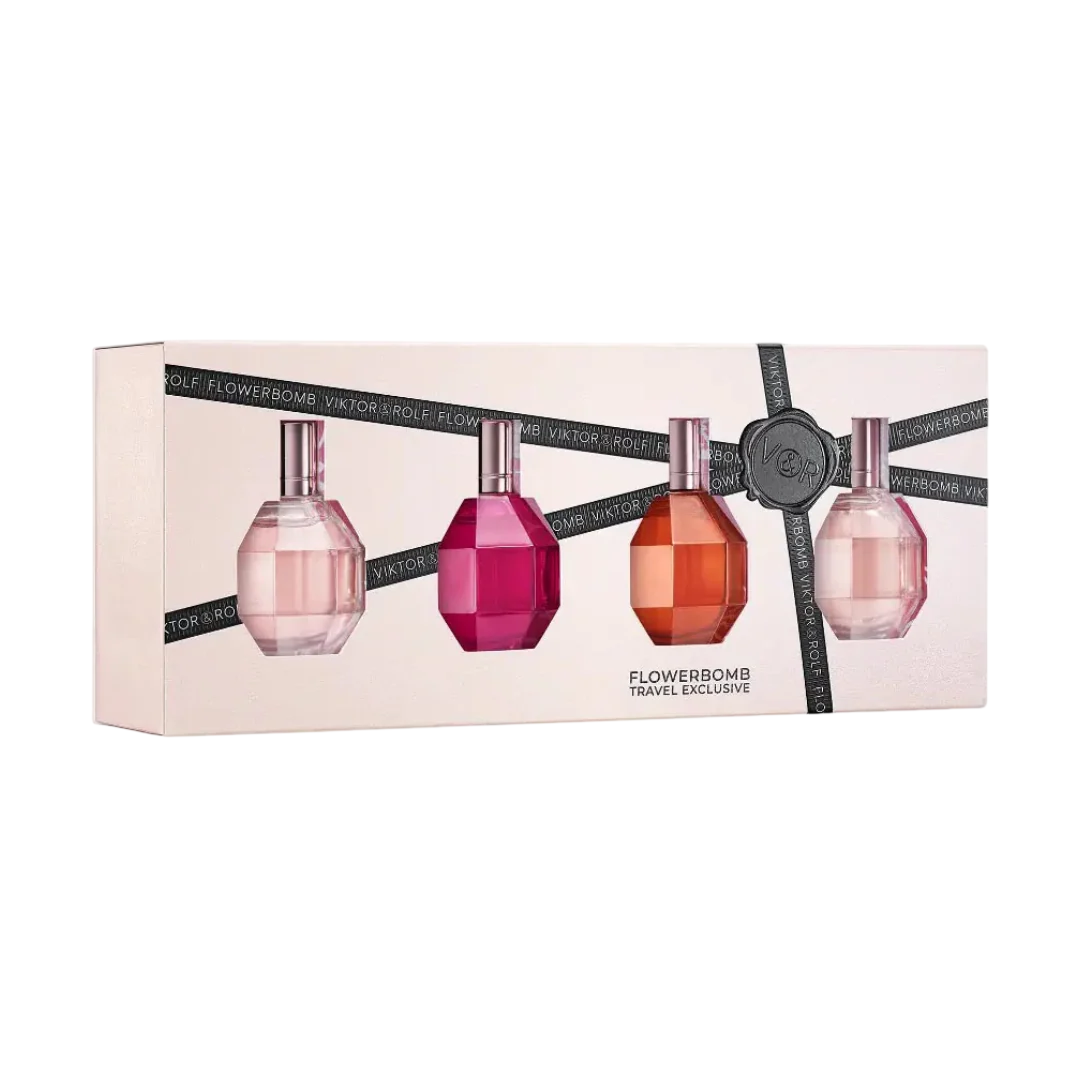 Set Viktor & Rolf: Flowerbomb, Eau De Parfum, For Women, 2 pcs, 7 ml *Miniature + Flowerbomb Ruby Orchid, Eau De Parfum, For Women, 7 ml *Miniature + Flowerbomb Tiger Lily, Eau De Parfum, For Women, 7 ml *Miniature