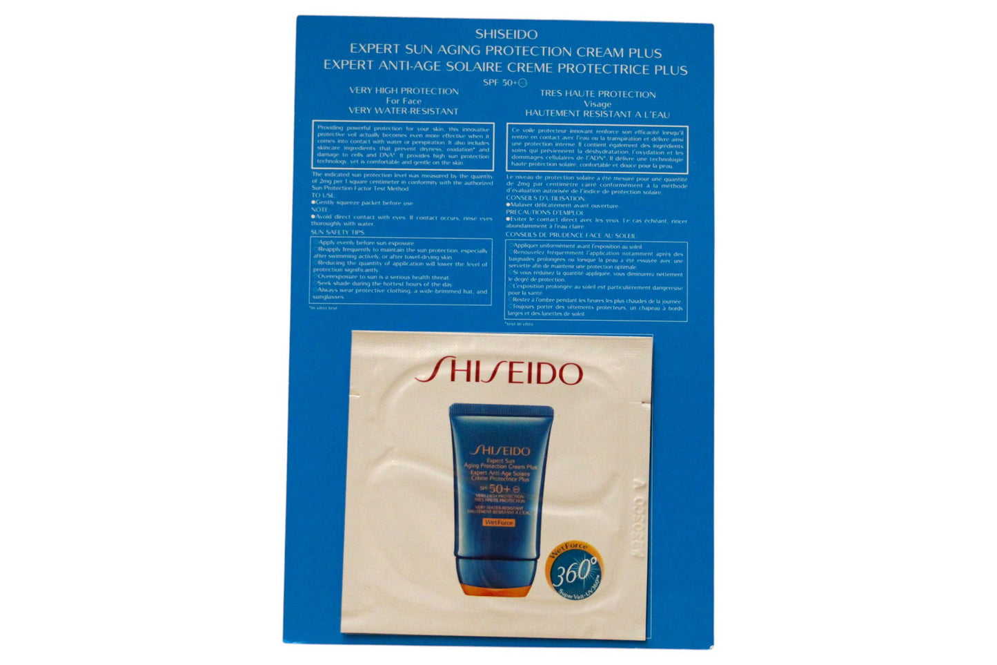Shiseido, Expert, Sun Protection, Cream, For Face, SPF 50+, 2 ml *Sample - view 2