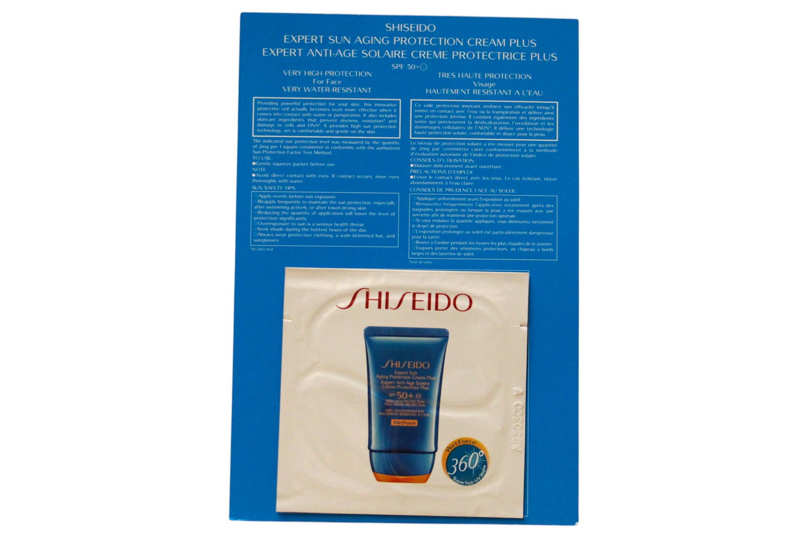 Shiseido, Expert, Sun Protection, Cream, For Face, SPF 50+, 2 ml *Sample - view 2