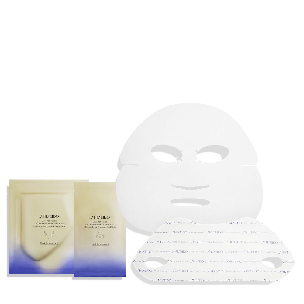 Shiseido, Vital Perfection, Anti-Aging & Radiance, Sheet Mask, For Face, 12 pcs, 1 ml