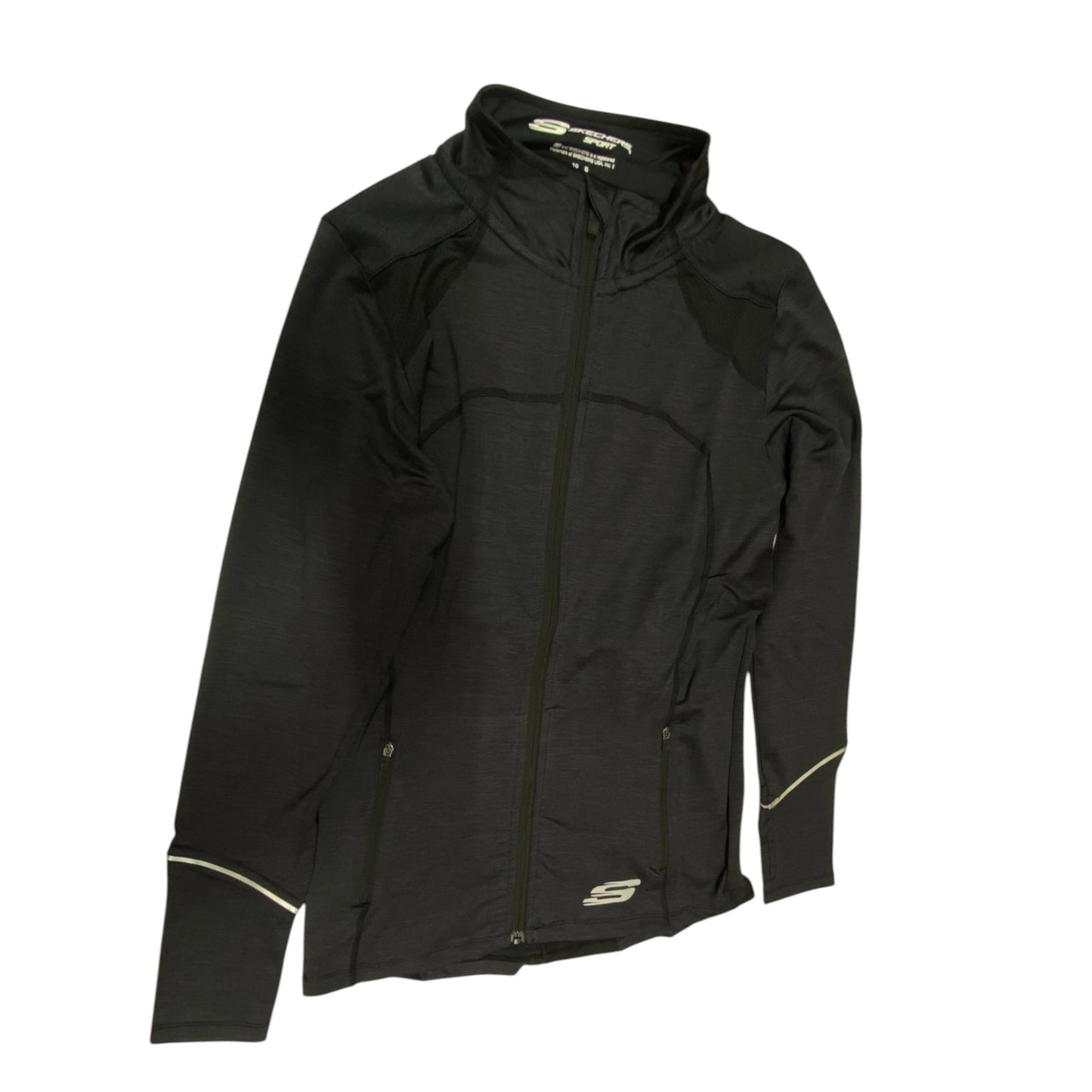 Skechers, Leia Mari, Sports Women Synthetic Jacket, Black, Size 10